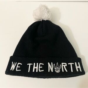 Mitchell & Ness Toronto Raptors We The North Beanie Hat Black Pom